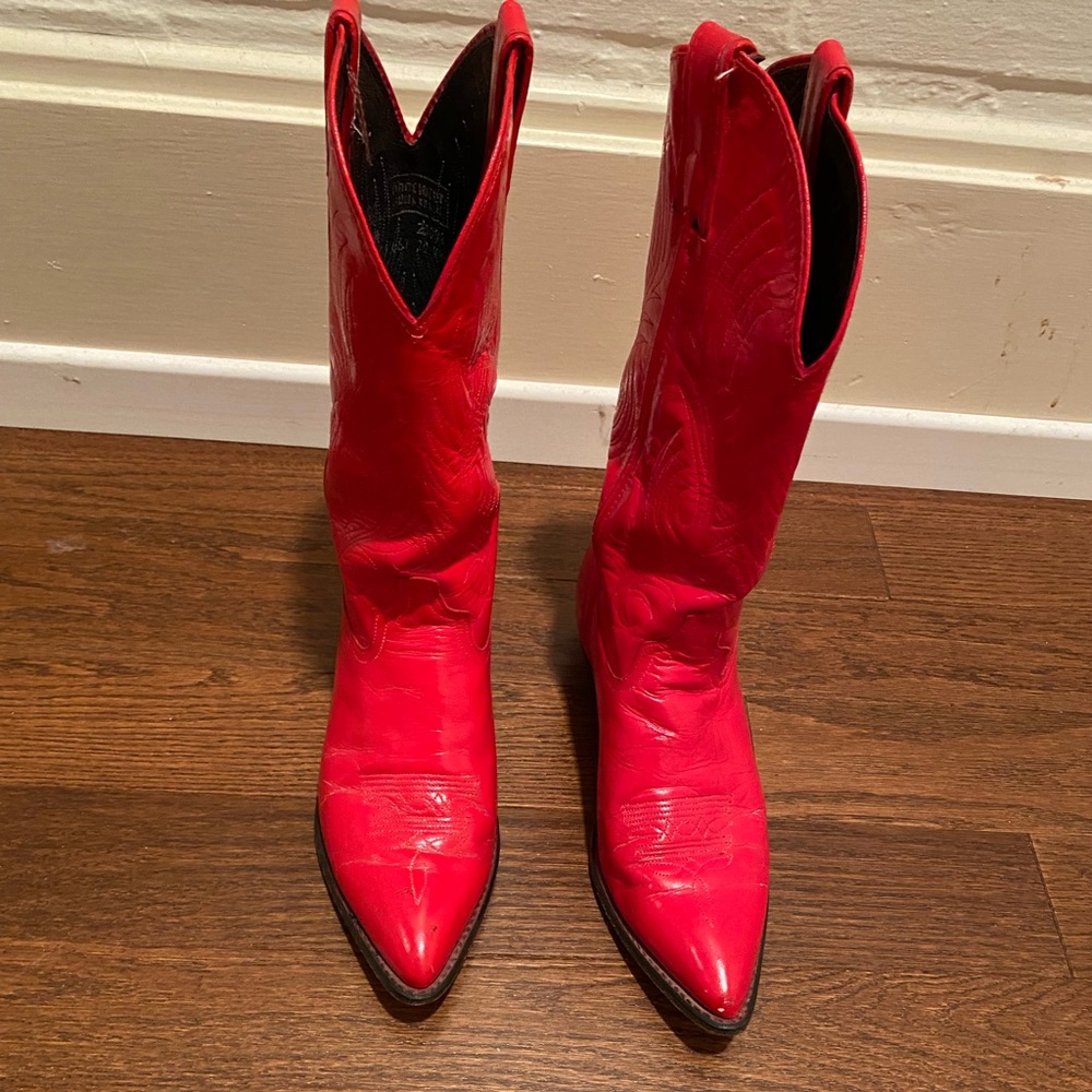 Code west red cowboy boots